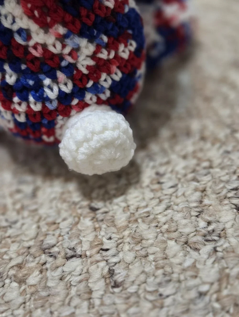 Handmade Crochet Patriotic Teddy Bear Plushie
